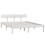 Berkfield Bed Frame without Mattress White Solid Wood Pine Double 3