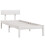 Berkfield Bed Frame without Mattress White Solid Wood Small Single 3
