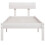 Berkfield Bed Frame without Mattress White Solid Wood Small Single 4