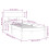 Berkfield Bed Frame without Mattress White Solid Wood Small Single 9