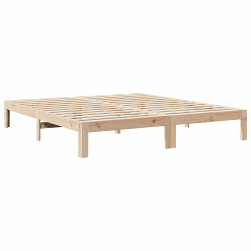 Berkfield Bed Frame without Mattress 180x200 cm Super King Solid Wood Pine 2