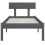 Berkfield Bed Frame without Mattress Grey Solid Wood Pine Single 4
