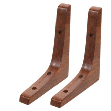 2Pcs Heavy Duty Shelf Brackets for Wood Shelves, L Shaped Floating Design for Home Office