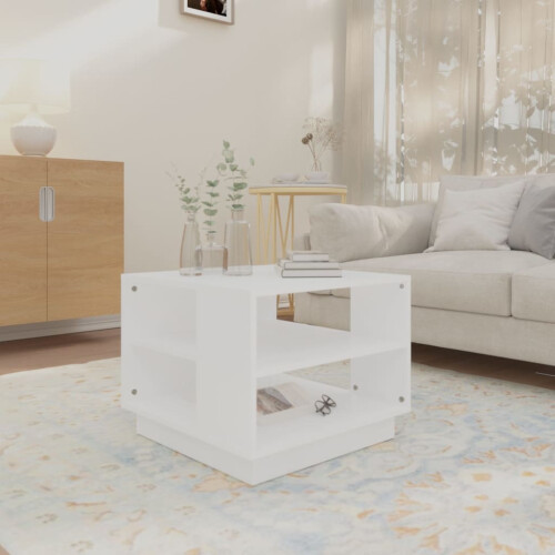 Berkfield Coffee Table White 55x55x43 cm Engineered Wood 2