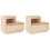Berkfield Bedside Cabinets 2 pcs 60x34x51 cm Solid Wood Pine 2