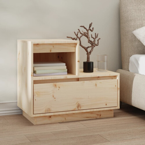 Berkfield Bedside Cabinets 2 pcs 60x34x51 cm Solid Wood Pine 2