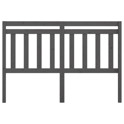 Berkfield Bed Headboard Grey 156x4x100 cm Solid Wood Pine 2
