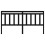 Berkfield Bed Headboard Black 186x4x100 cm Solid Wood Pine 3