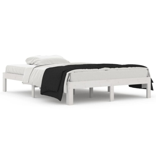 Berkfield Bed Frame without Mattress White 135x190cm Double 1