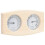 Berkfield 2 in 1 Sauna Hygrothermograph and Sand Timer Set Solid Wood Pine 2