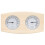 Berkfield 2 in 1 Sauna Hygrothermograph and Sand Timer Set Solid Wood Pine 3