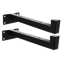 2pcs Floating Shelf Brackets Heavy Duty Hidden Mount Design Wall Mounted Shelf Support Set