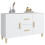 Berkfield Sideboard White 100x36x60 cm Engineered Wood 6