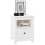 Berkfield Bedside Cabinet White 40x35x49 cm Solid Wood Pine 4