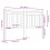 Berkfield Bed Headboard Grey 166x4x100 cm Solid Wood Pine 5