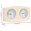 Berkfield 2 in 1 Sauna Hygrothermograph and Sand Timer Set Solid Wood Pine 11