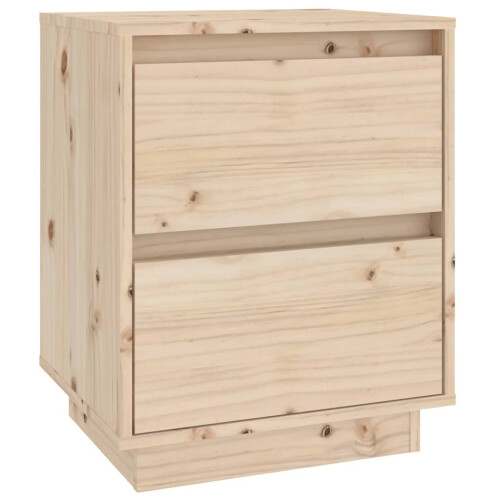 Berkfield Bedside Cabinet 40x35x50 cm Solid Wood Pine 1