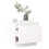 Berkfield Bedside Cabinet White 35x34x32 cm Solid Wood Pine 3