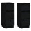 Berkfield Sideboards 2 pcs Black 32x34x75 cm Solid Wood Pine 2