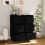 Berkfield Sideboards 2 pcs Black 32x34x75 cm Solid Wood Pine 3