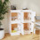 Berkfield Sideboards 2 pcs White 31.5x34x75 cm Solid Wood Pine 3
