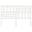 Berkfield Bed Headboard White 126x4x100 cm Solid Wood Pine 4