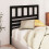 Berkfield Bed Headboard Black 81x4x100 cm Solid Wood Pine 3