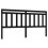 Berkfield Bed Headboard Black 206x4x100 cm Solid Wood Pine 2
