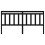 Berkfield Bed Headboard Black 206x4x100 cm Solid Wood Pine 3