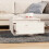 Berkfield Coffee Table White 55x56x32 cm Solid Wood Pine 3
