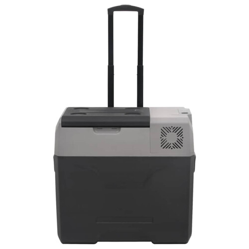 Berkfield Cool Box with Wheel and Handle Black&Grey 40 L Polypropylene 2