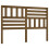Berkfield Bed Headboard Honey Brown 126x4x100 cm Solid Wood Pine 2