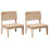Berkfield Garden Chairs 2 pcs 60x52.5x72 cm Solid Wood Pine 2