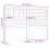 Berkfield Bed Headboard Grey 146x4x100 cm Solid Wood Pine 6
