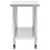 Berkfield Kitchen Work Table with Wheels 100x45x85 cm Stainless Steel 4