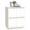 Berkfield Sideboard White 60x34x75 cm Solid Wood Pine 4