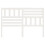 Berkfield Bed Headboard White 166x4x100 cm Solid Wood Pine 4