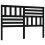 Berkfield Bed Headboard Black 146x4x100 cm Solid Wood Pine 2