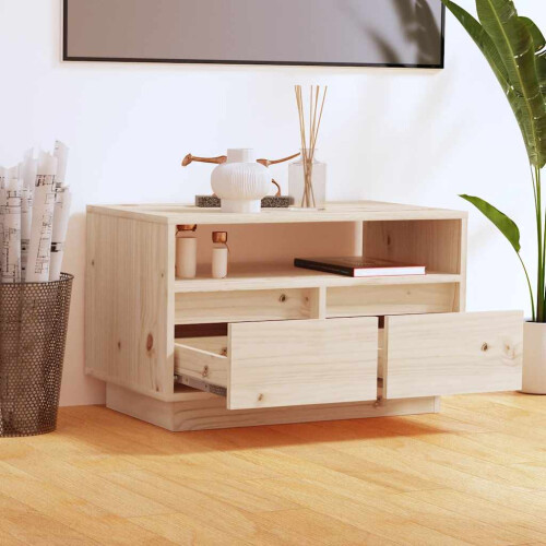 Berkfield TV Cabinet 60x35x37 cm Solid Wood Pine 2