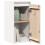Berkfield Wall Cabinet White 30x30x60 cm Solid Wood Pine 3