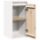 Berkfield Wall Cabinet White 30x30x60 cm Solid Wood Pine 5