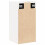 Berkfield Wall Cabinet White 30x30x60 cm Solid Wood Pine 7