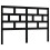 Berkfield Bed Headboard Black 126x4x100 cm Solid Wood Pine 2
