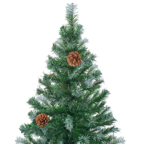 Berkfield Artificial Christmas Tree with Pinecones 180 cm 2