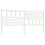 Berkfield Bed Headboard White 206x4x100 cm Solid Wood Pine 2