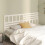 Berkfield Bed Headboard White 206x4x100 cm Solid Wood Pine 3
