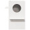 Berkfield Cat House White 43x43x60 cm Solid Wood Pine 3