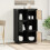 Berkfield Highboard Black 74x35x117 cm Solid Wood Pine 3