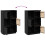 Berkfield Highboard Black 74x35x117 cm Solid Wood Pine 10