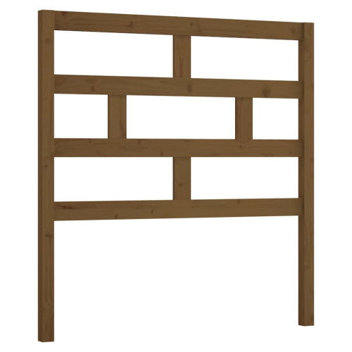 Berkfield Bed Headboard Honey Brown 106x4x100 cm Solid Wood Pine 1